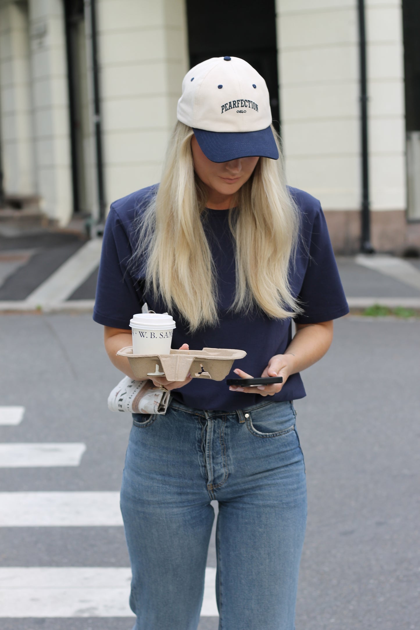 The Dad Cap - beige/navy