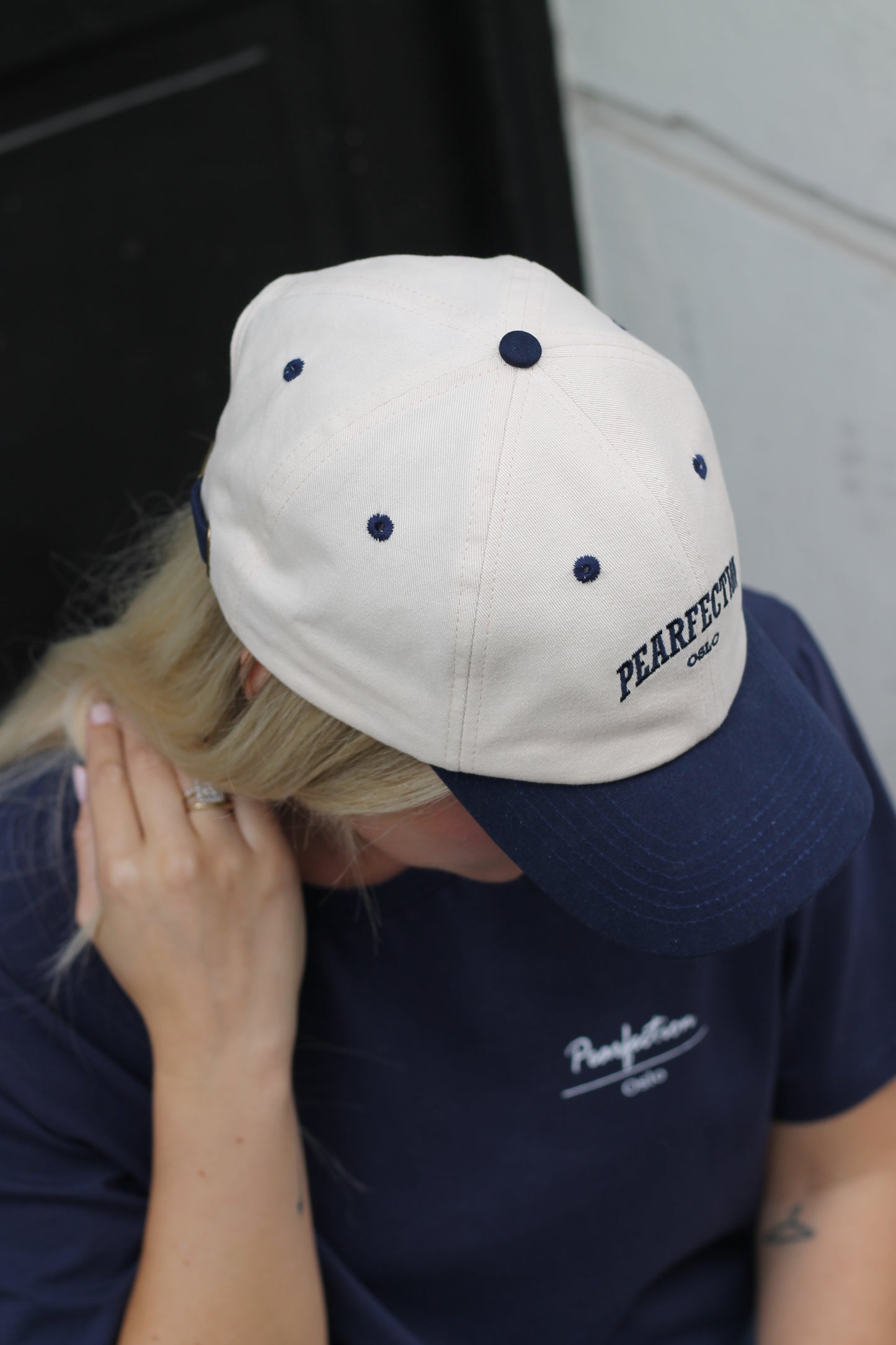 The Dad Cap - beige/navy