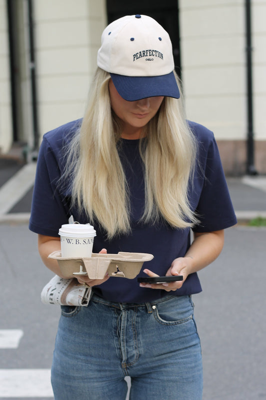 The Dad Cap - beige/navy