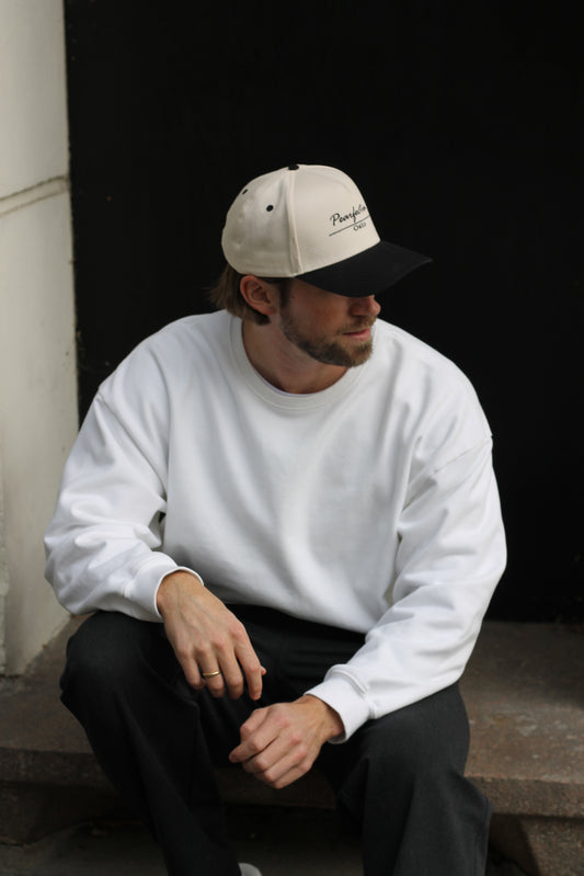 The Oslo Snapback - beige/black
